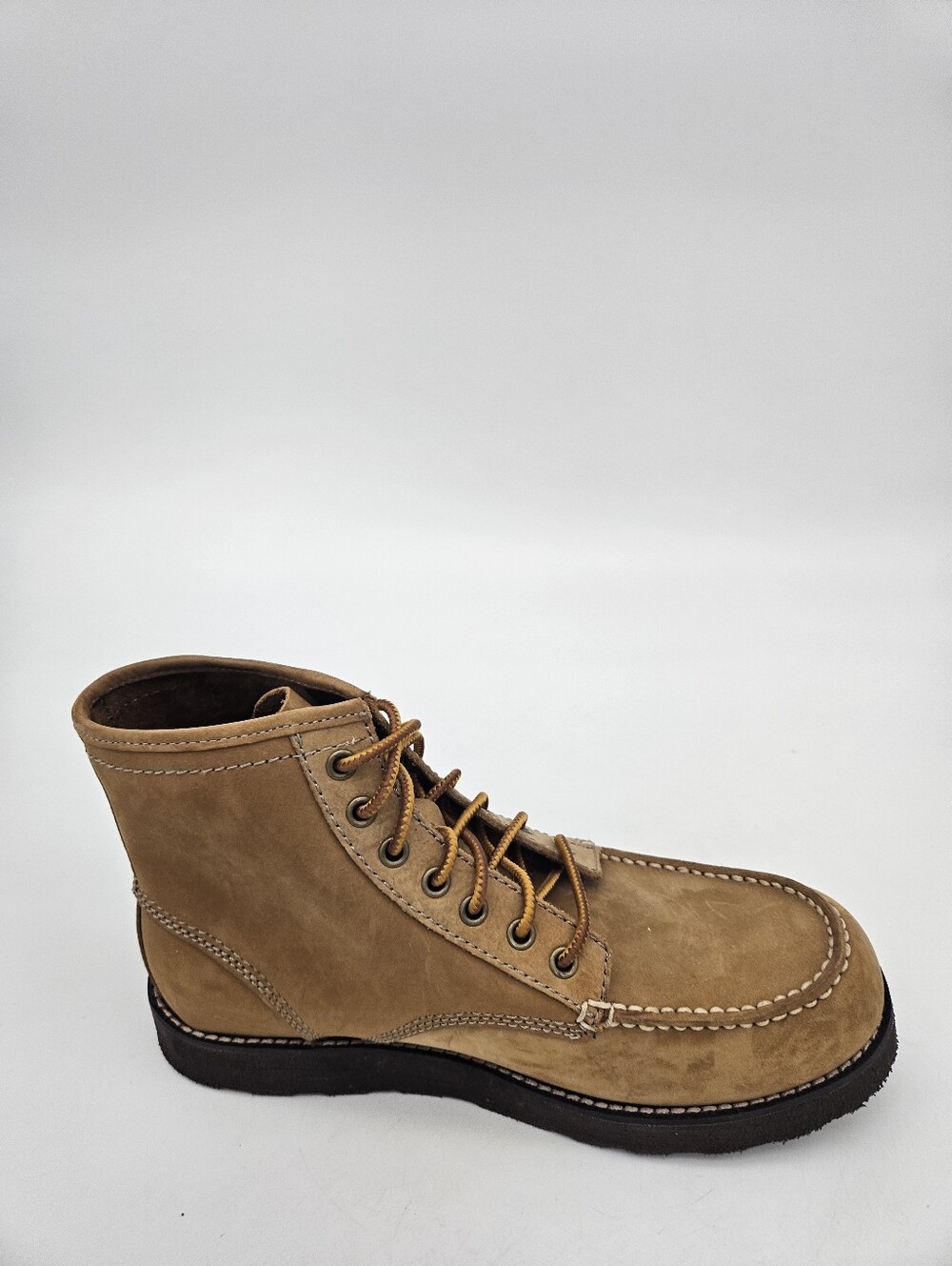 Eastland Men's Lumber Up Lace-Up Leather Boots in Tan Sz 9D Lightweight Durable - Picture 11 of 12